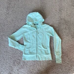 Lululemon scuba Jacket Hood MINT GREEN Size 6